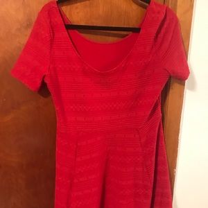 Red H&M Skater Dress